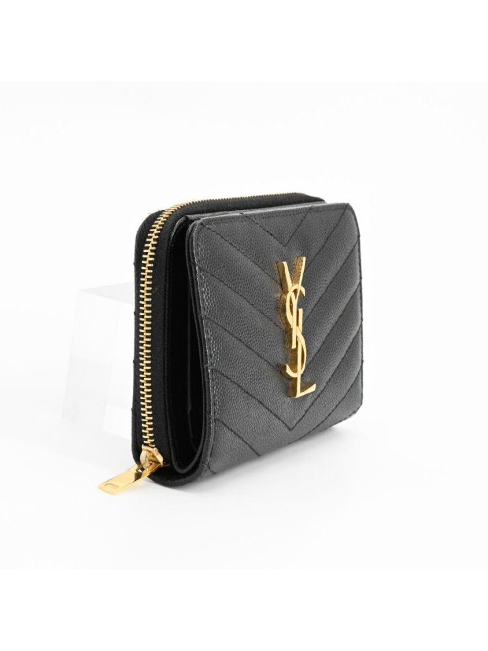 Saint Laurent Compact Wallet Zip Around - Picture 2 of 10
